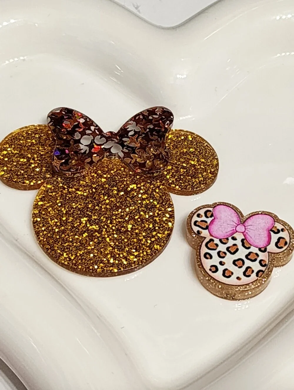 Mouse Flatback focal Bead Crafts Keychain Badge Beaded Pen‎ Magnet Bag Clip
